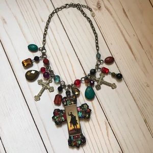 Cowboy and Cross Necklace